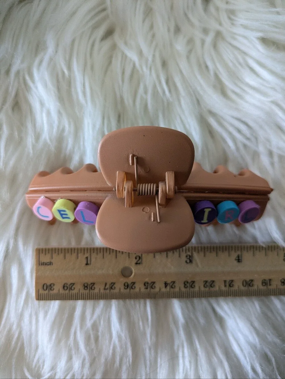 Cello Girl Hair Clip Claw Style Handcrafted | NWT